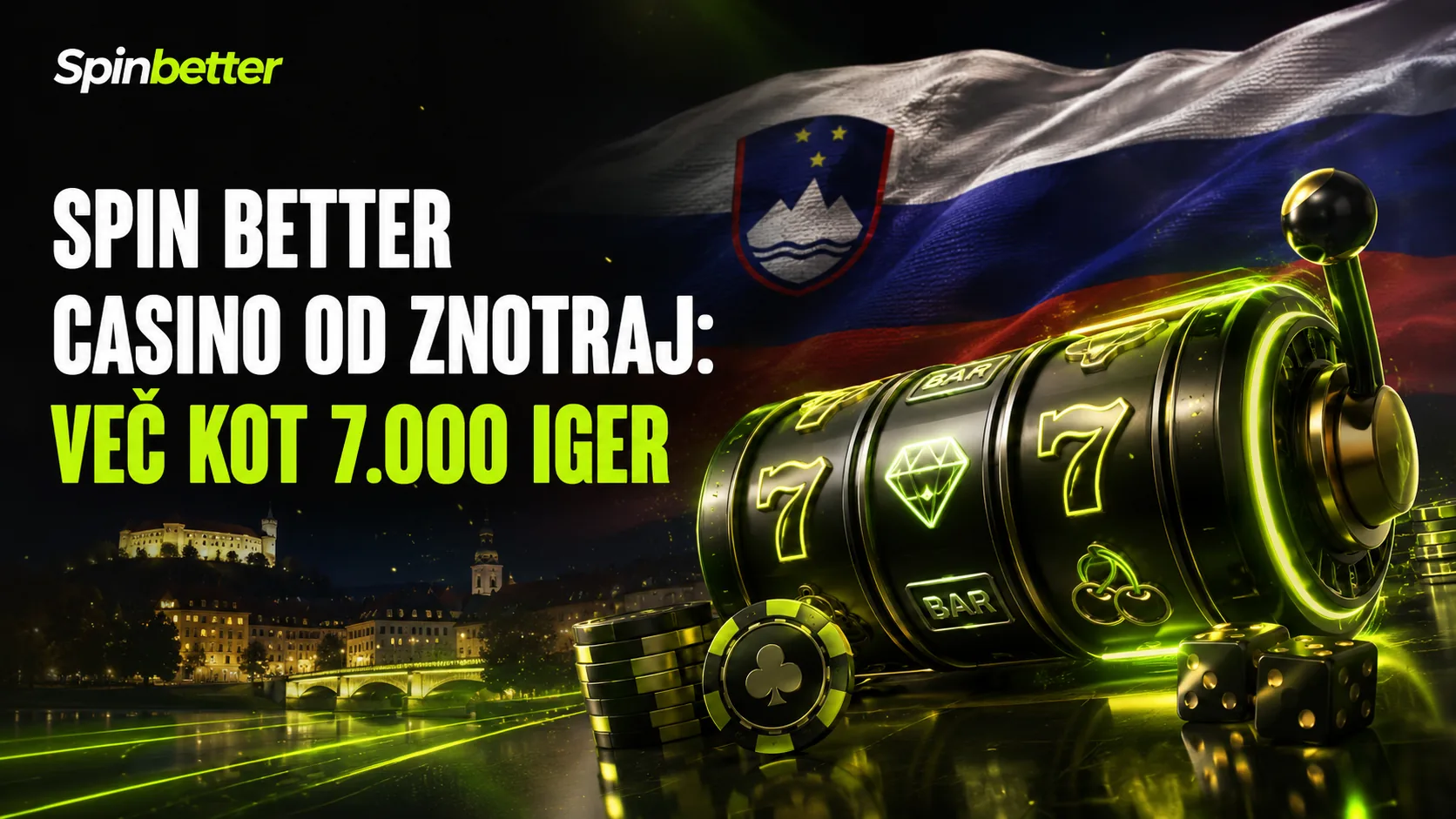 SpinBetter casino Slovenija: igralnica in stavnica na enem računu